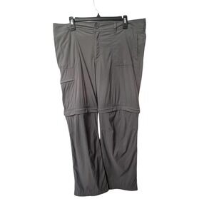 Guided Series Gander Mountain‎ Convertible Hiking Pants Womens 14 Gray Zip Off